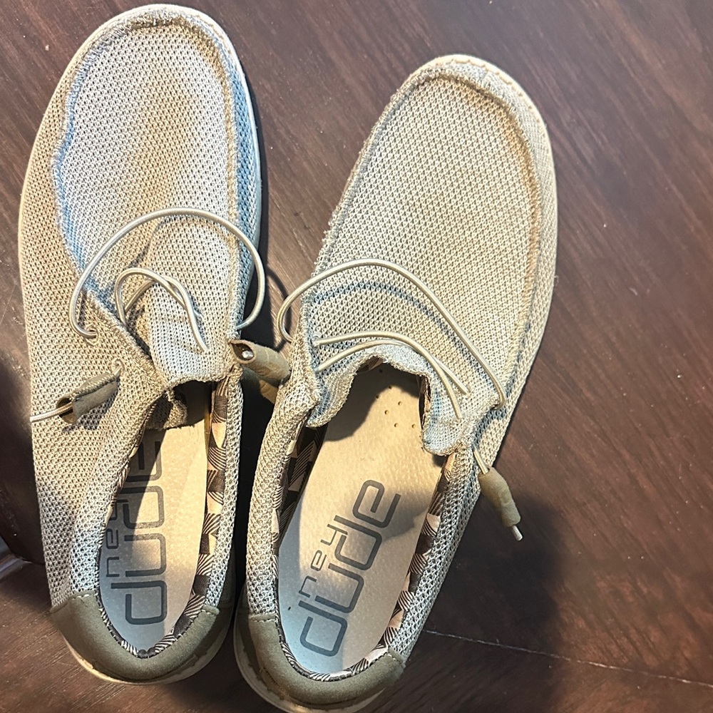 Hey Dude Men's Slip-On Loafers - Light Gray NEW!